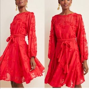 Anthropologie Amal Textured Mini Dress M NWT